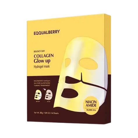 COLLAGEN GLOW UP HYDROGEL MASK SET - 4 SHEET MASKS