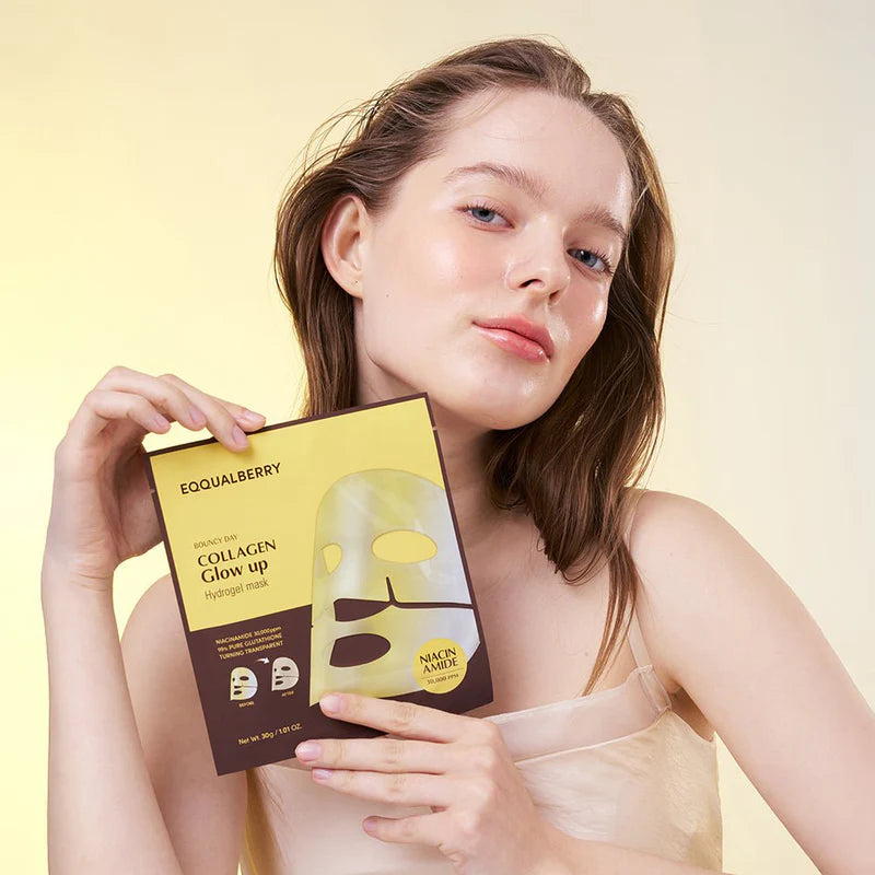 COLLAGEN GLOW UP HYDROGEL MASK SET - 4 SHEET MASKS